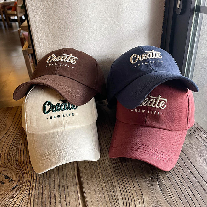 Wholesale Big head baseball cap women's long brim cap wide brim sunscreen hat