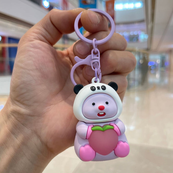 Wholesale Luminous night light keychain pendant, car bag hanging decoration, claw machine, small gift wholesale