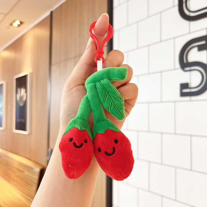 Wholesale Ganoderma lucidum plush pendant medicinal material doll morel keychain plush toy