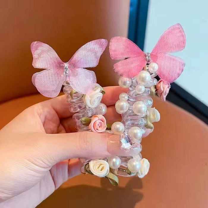 Wholesale New butterfly ponytail braided headband for girls