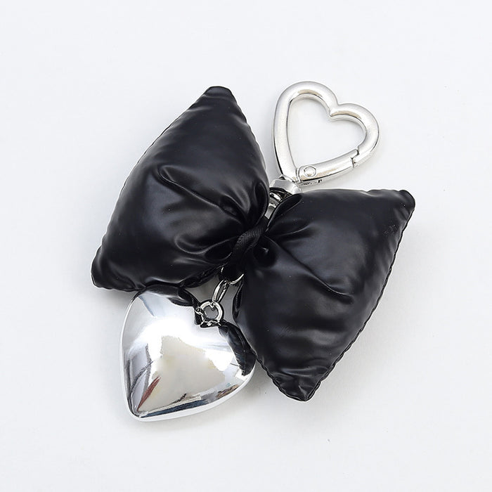 Wholesale Cute leather bow heart keychains