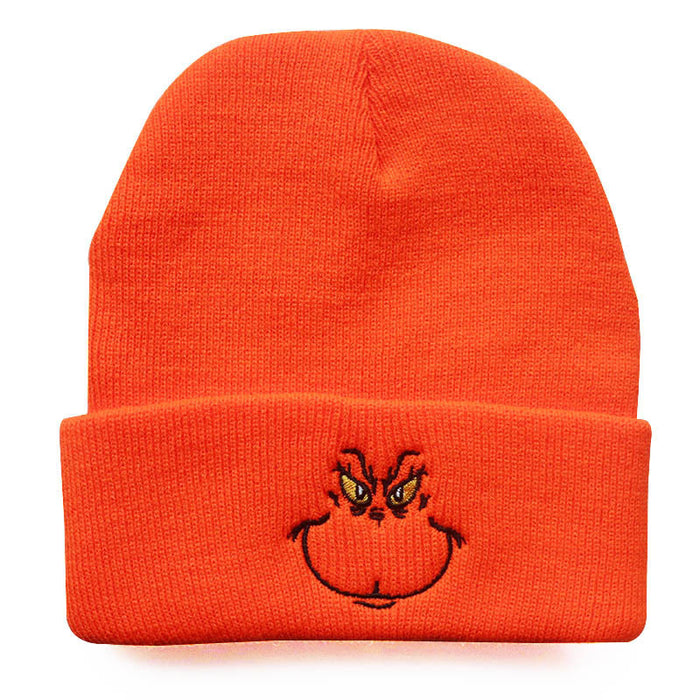 Wholesale Autumn and Winter Acrylic Cartoon Embroidery Knitted Beanie JDC-FH-PeiN015