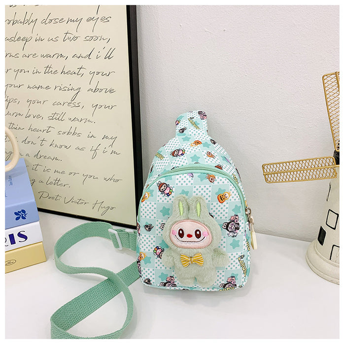 Wholesale Children' s Bag Kindergarten Baby' s Coin Purse Boys and Girls Cartoon Printed Waist Bag Casual Crossbody Bag