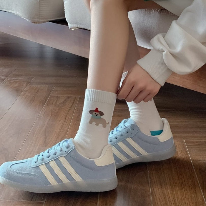 Wholesale Mid tube socks, simple thin cotton socks