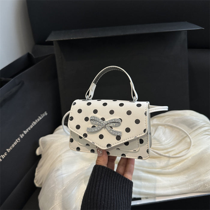 Wholesale Black Pu Bow Design Small Crossbody Bag Fashion Accessory