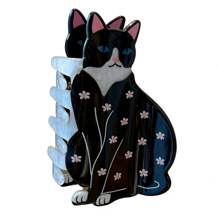 Wholesale Cute Cat Shape Flower Claw Hair Clip for Everyday Styling Hair Accessory MOQ≥2