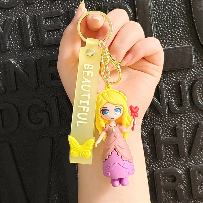 Wholesale Cartoon Silicone Doll Keychain JDC-KC-HaoXi003