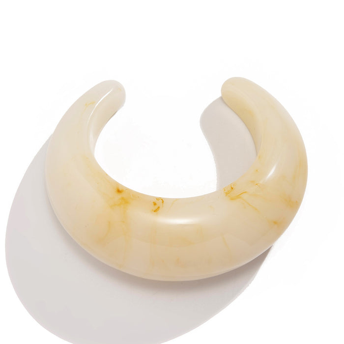 Wholesale Irregular Acrylic Bracelet with Fashionable Multi Color Curved Texture for Jewelry