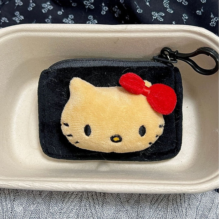 Wholesale Black Leather KT Coin Purse Headset Storage Bag Creative Portable Cartoon Bag