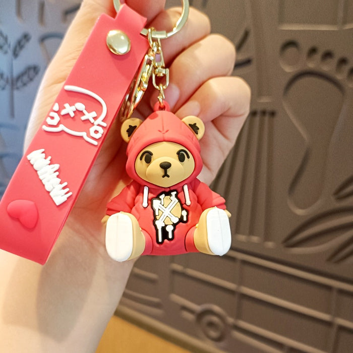 Wholesale Cute 3D Doll Silicone Keychain JDC-KC-MingT137