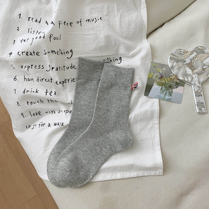 Wholesale Bow tie double needle mid tube socks versatile socks versatile mid tube socks