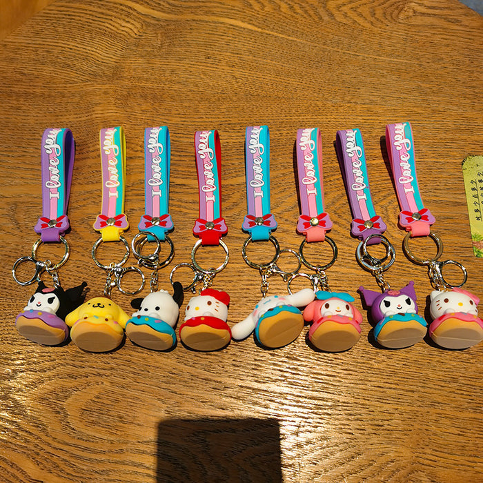 Wholesale Silicone Cartoon Doll Keychain JDC-KC-Tingm153