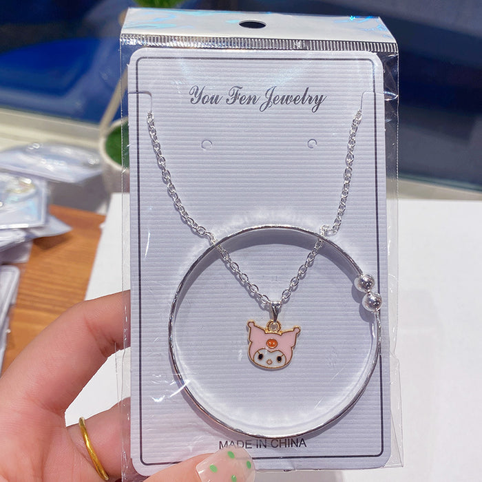 Wholesale Children Cartoon Bracelet Necklace Combination