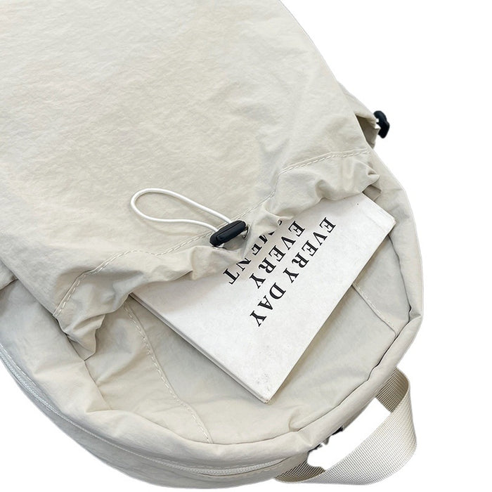 Wholesale Solid color nylon backpack, large capacity, lightweight, casual travel backpack