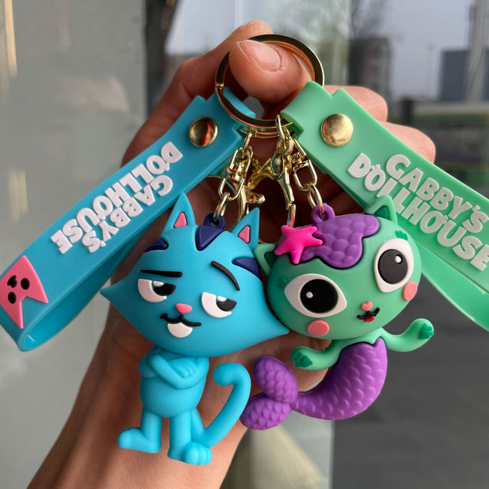 Wholesale House keychain cartoon figurine backpack pendant decoration small gift wholesale