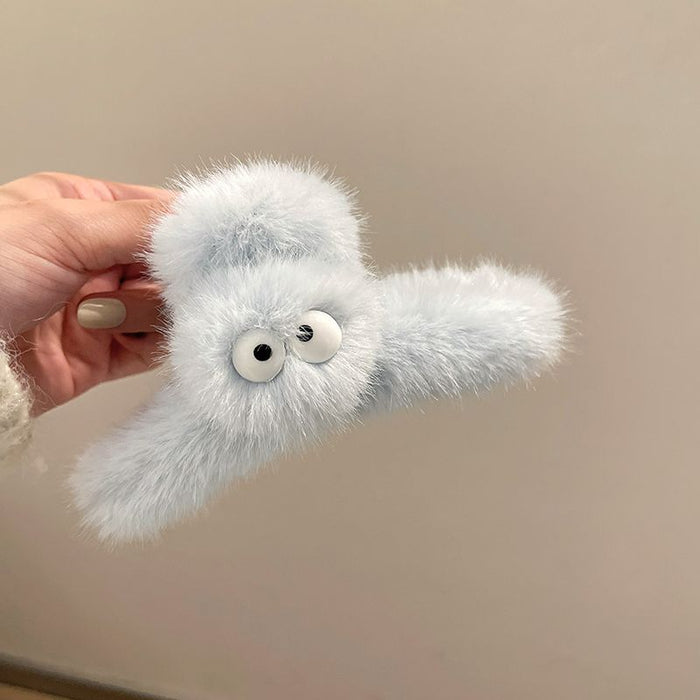 Wholesale Cute plush hair claw clip shark clip