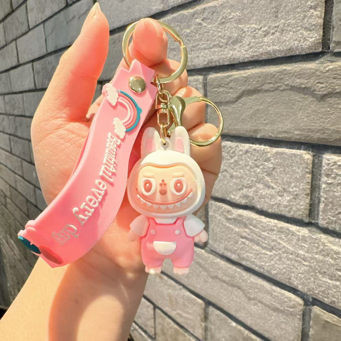 Wholesale  Cute Plush Keychain Three-Dimensional Doll School Bag Pendant Car Key Chain