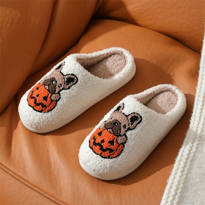 Wholesale Ghost cotton slippers women home indoor non-slip home  slippers winter