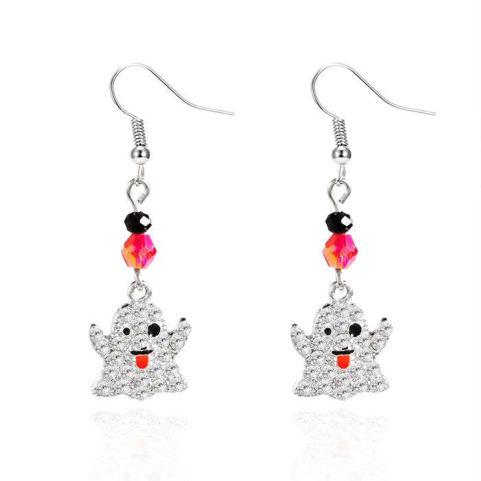 Wholesale  earrings for women,  personalized skull bat pumpkin ghost pendant  earrings