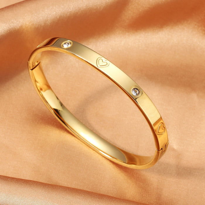 Wholesale Sophisticated &  Elegant: Light Luxury Titanium Steel Bangle