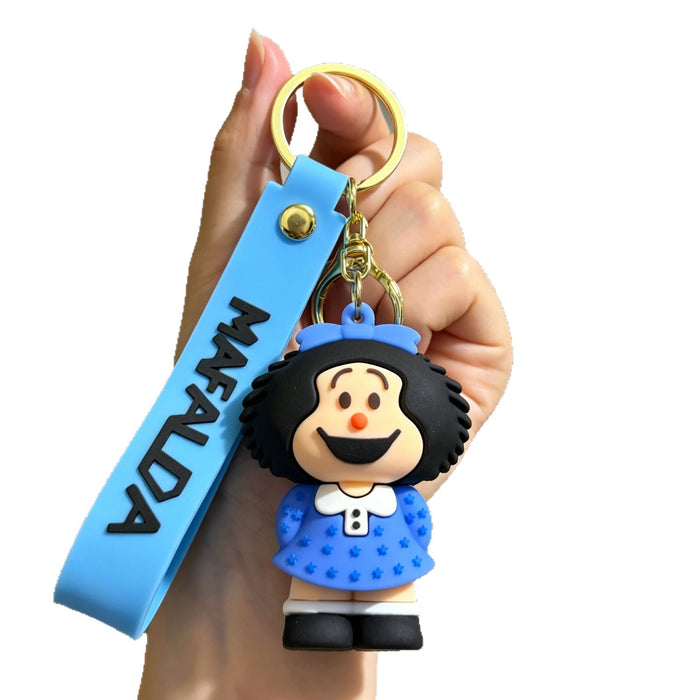 Wholesale Cartoon Mushroom Head Keychain Cute Plush Doll Couple Backpack Decoration Gift Accessory