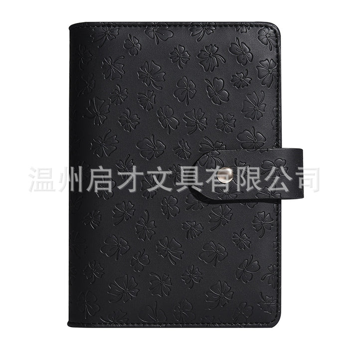 Wholesale Binder Customized Hand Ledger Leather Pu Loose-Leaf Cash Budget Ledger