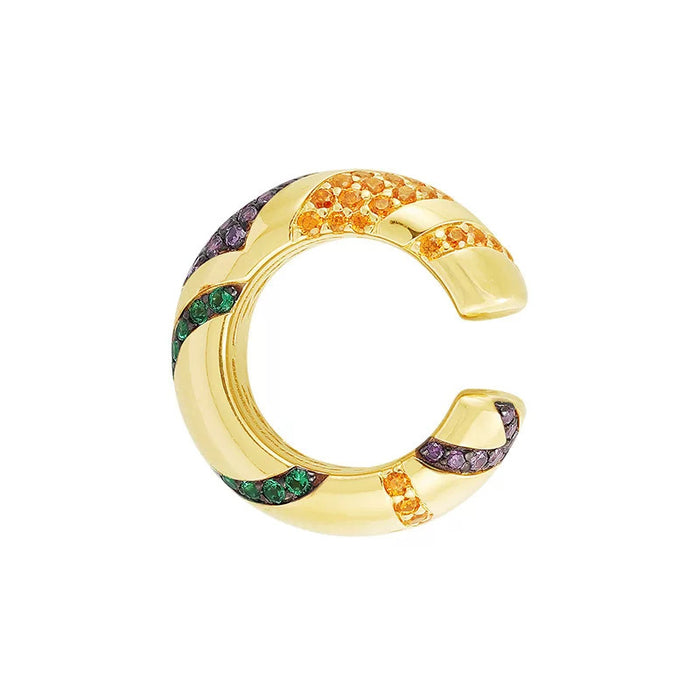 Wholesale Colorful ear clips without ear holes, fashionable alloy ear bone clips