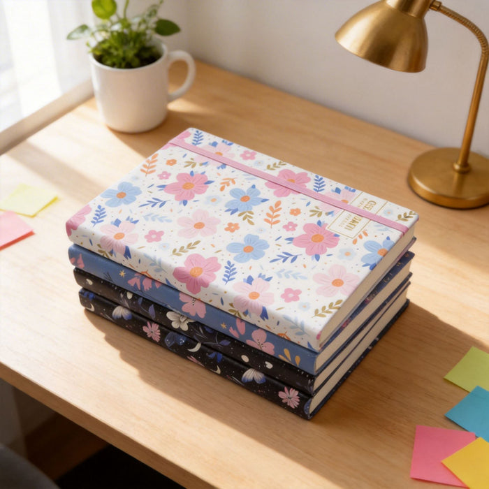 Wholesale Floral Undated Weekly Planner Notebook A5 Imitation Leather Cute Butterfly Design Journal