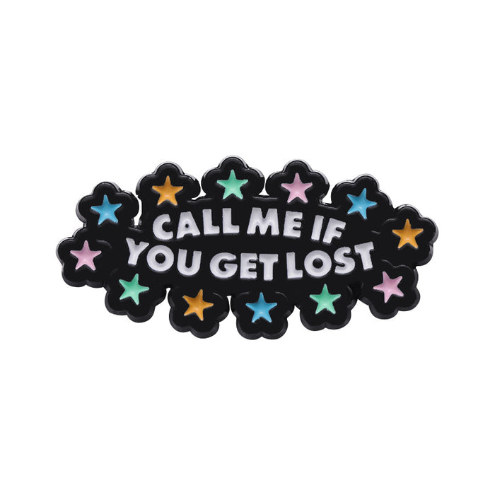 Wholesale Creative English Letter Brooch Inspirational Saying Badge Zinc Alloy Metal Pin Fashion Accessory
