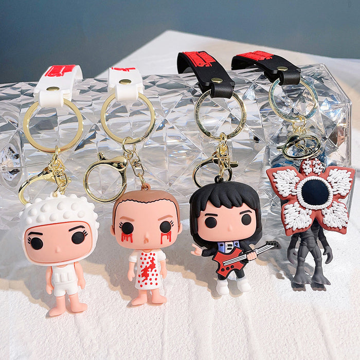 Wholesale Cartoon Silicone Doll Keychain JDC-KC-QiChao041