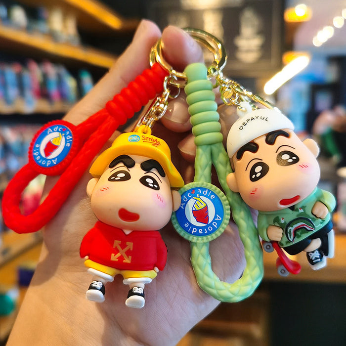 Wholesale   Cartoon  key chain couple car personality key chain  bag pendant