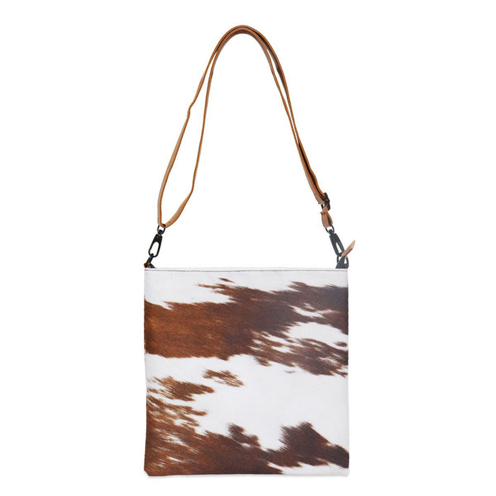 Wholesale Plaid Black Leopard Print Cow Pattern Sunflower Zipper Vertical Crossbody Bag Women' s Shoulder Bag