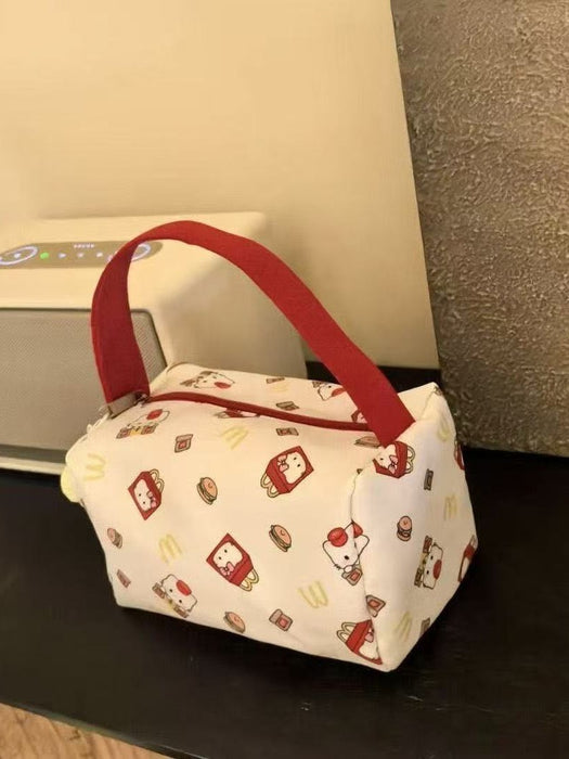 Wholesale Fresh Sweet Cartoon Cat Makeup Bag Large Capacity Cloth Travel Storage Bag