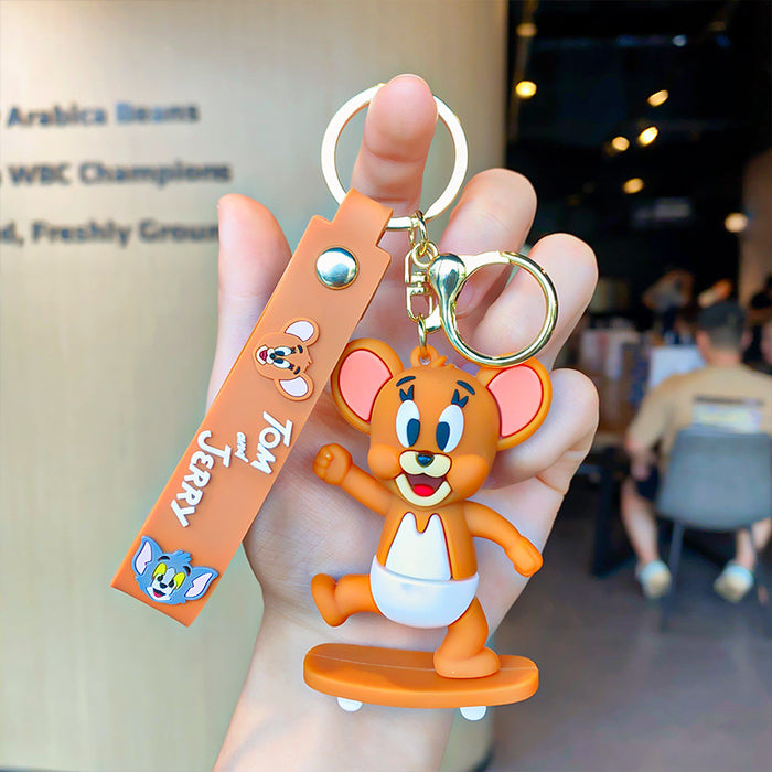 Wholesale Cartoon Silicone Keychain JDC-KC-MZL014