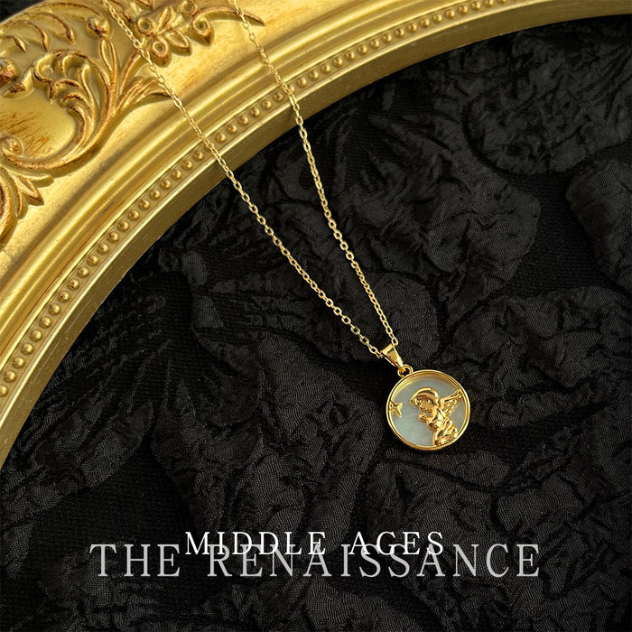 Wholesale Shell necklace, butterfly collarbone chain, vintage high-end accessory