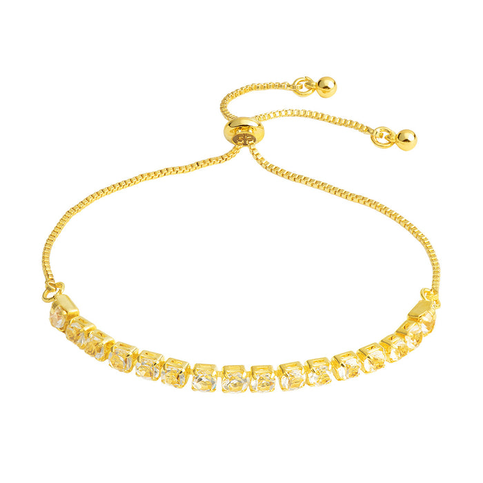 Wholesale Full Diamond Claw Chain Fashion Simple Jewelry Shrink Activity Bracelet