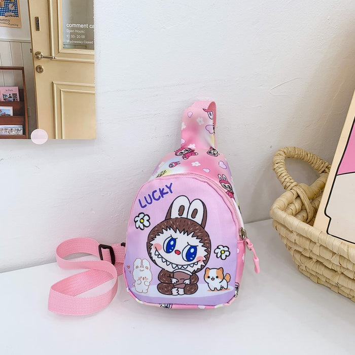 Wholesale  Kids Coin Purse   Cartoon Printed Chest Bag