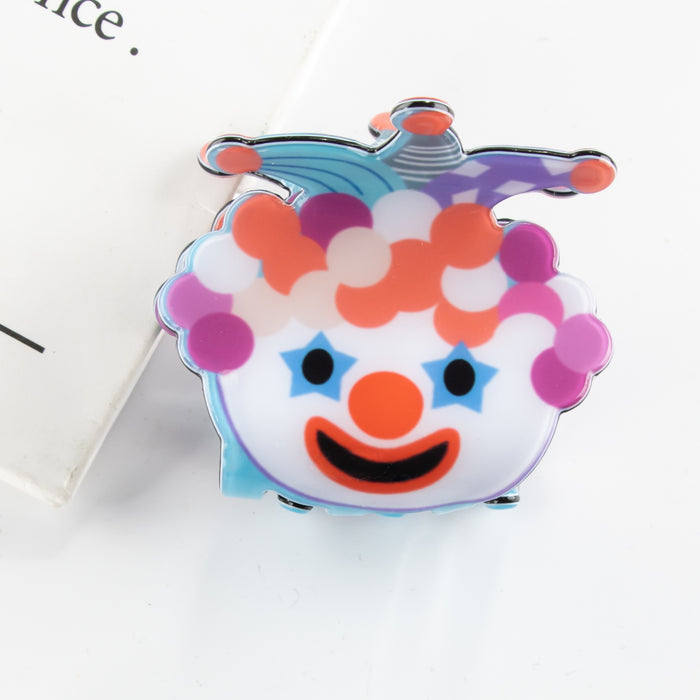 Wholesale Cartoon Clown Color Series Hair Clip Back Head Headwear Cute Hair Clip Grab Clip