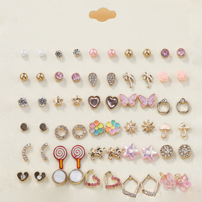Wholesale Multiple Pairs of Bow Flowers Earrings