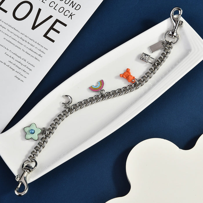 Wholesale Trendy Butterfly Bag Pendant Chain Metal Fashion Accessory
