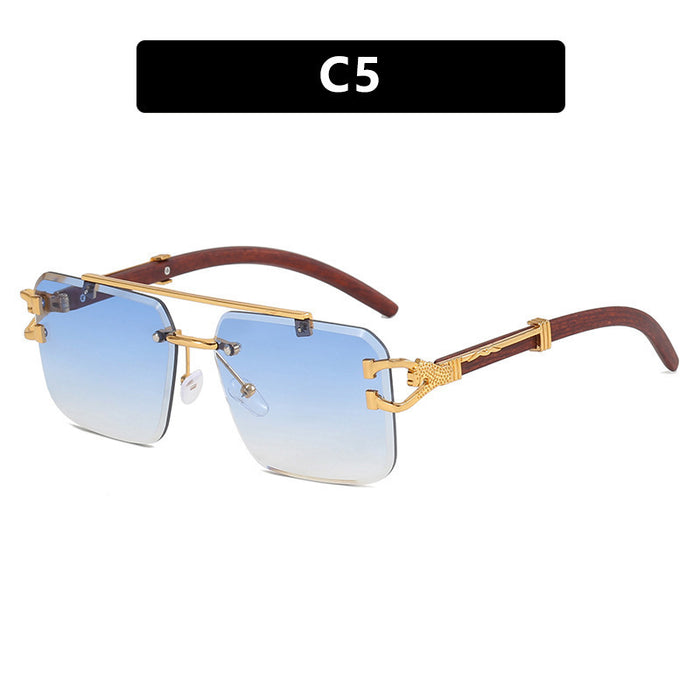 Wholesale Sunglasses frameless cut square sunglasses fashion sunglasses