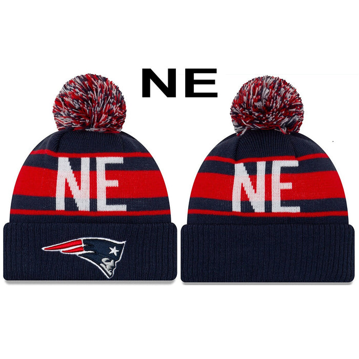 Wholesale 20pcs Wool Hat Winter Warm Wool Hat Turn-up  Embroidered Letters Rugby Hat