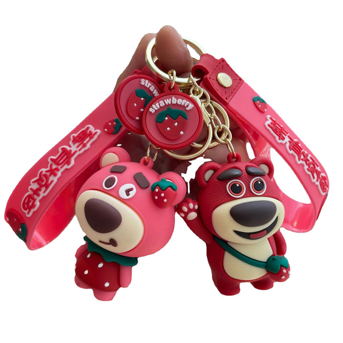 Wholesale Creative animal keychain pendant cute cartoon car keychain small gift wholesale