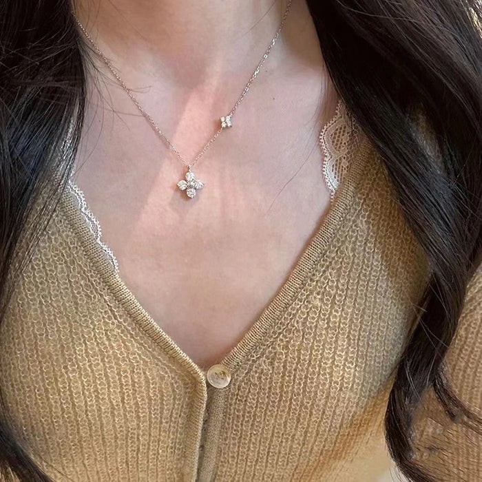 Wholesale Diamond encrusted necklace, light luxury, high-end, versatile necklace