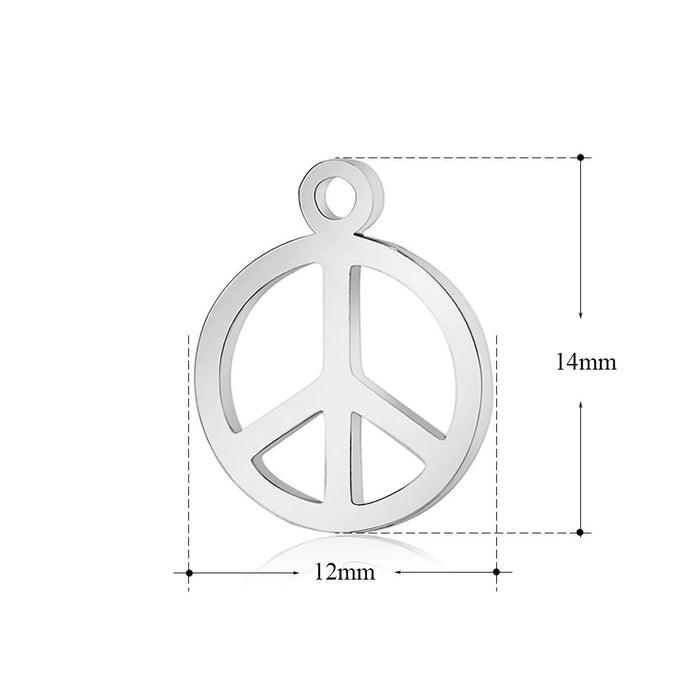 Wholesale 10 pcs/pack Heart Sun Yoga Star Moon Dog Claw Cat Fox Clover Stainless Steel Pendant JDC-PT-QZ003