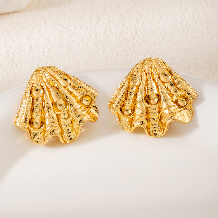 Wholesale Sunflower Starfish Summer Ocean Style Earrings