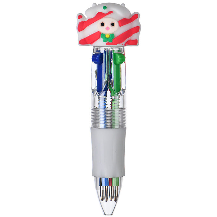 Wholesale Four-color ballpoint pen cute cartoon multi-color pen