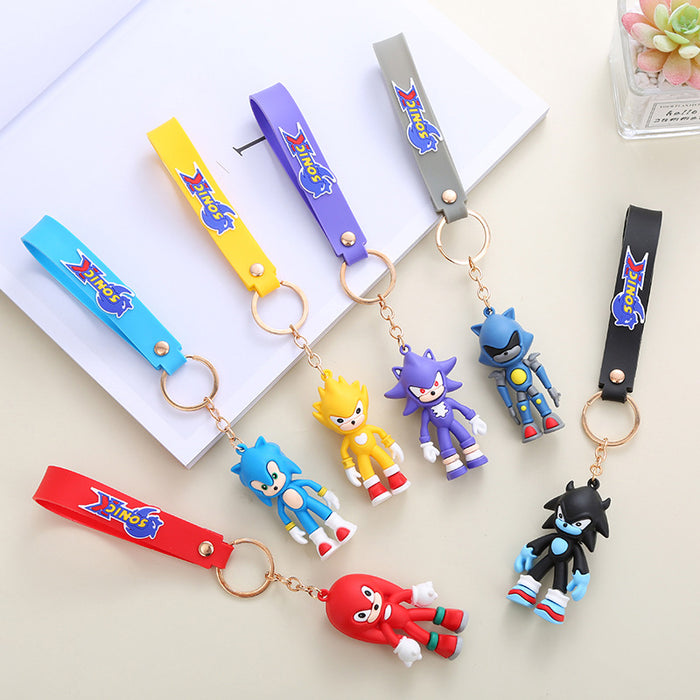 Wholesale Cute Cartoon Soft Rubber Doll Keychain JDC-KC-BoYue004