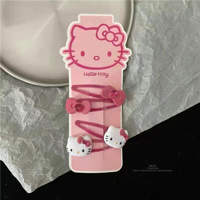 Wholesale Stylish Cat Bow Hair Clip Plastic Bangs Clip Hair Accessory