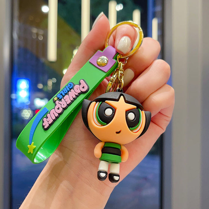 Wholesale Power puff Girls Keychain Cute and Small Gift